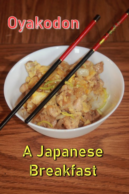 oyakodon, Japanese, breakfast, rice, chicken, egg
