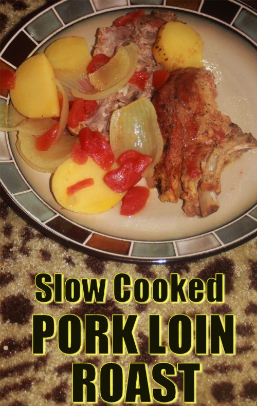 Slow-Cooker Pork Loin Roast with Tomato, Onion, and BBQ Seasonings