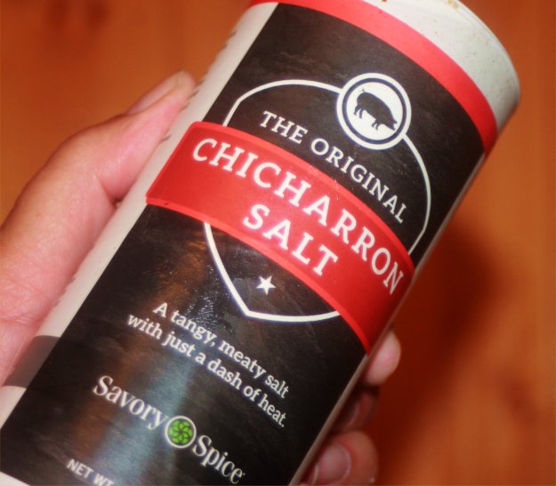 salt, chicharron, seasonings