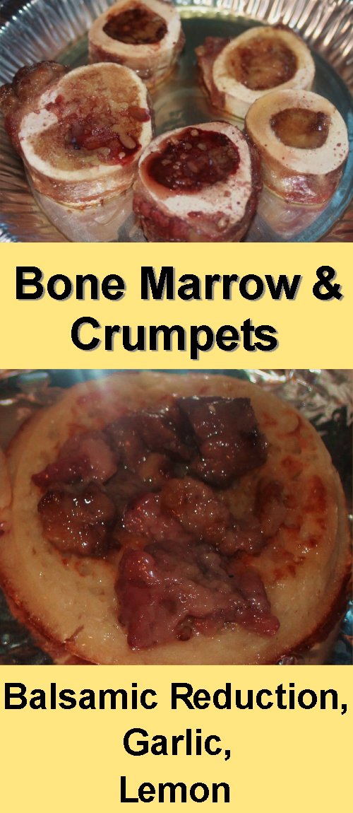 bone marrow, crumpets, offal, recipe