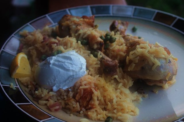 recipe, Greek, rice pilaf, chicken